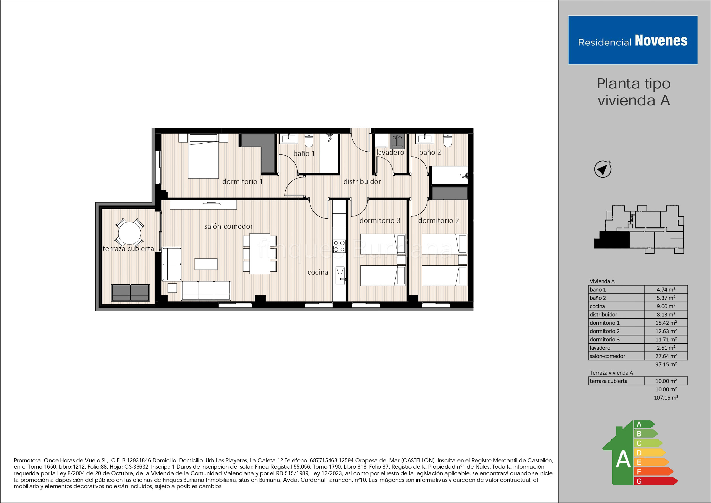 Vivienda de obra nueva en Burriana (Castellón) zona Novenes