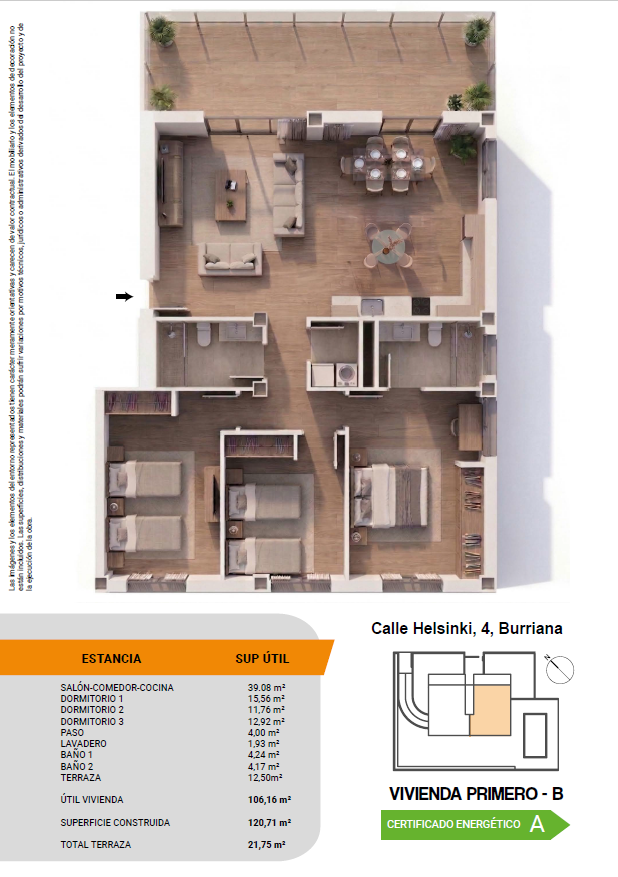 Calle Helsinki, 4, Burriana, segundo b
